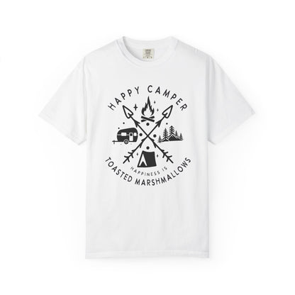 Camping Marshmellows T-Shirt — Retro Mountain Camping Graphic Tee