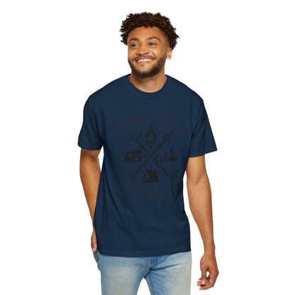 Camping Marshmellows T-Shirt — Retro Mountain Camping Graphic Tee