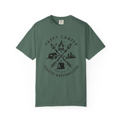 Camping Marshmellows T-Shirt — Retro Mountain Camping Graphic Tee