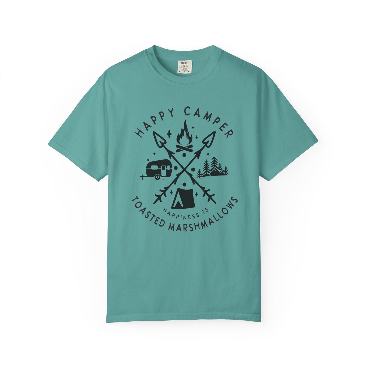 Camping Marshmellows T-Shirt — Retro Mountain Camping Graphic Tee