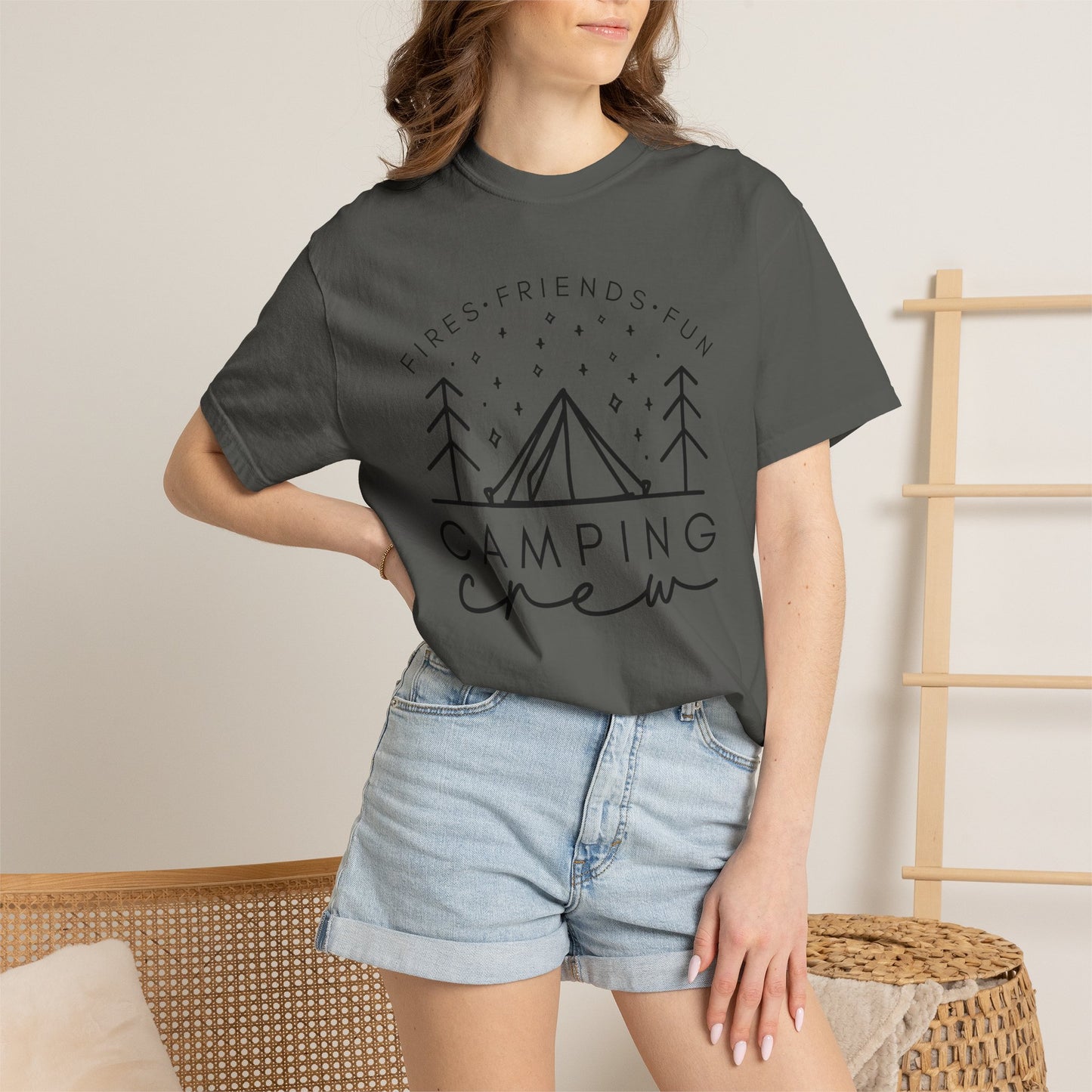Camping Crew T-Shirt — Retro Mountain Camping Graphic Tee