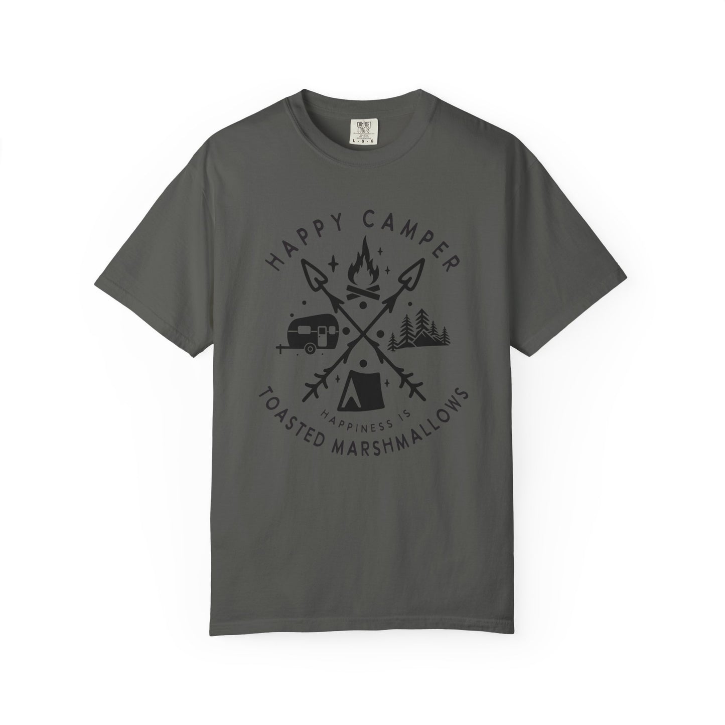 Camping Marshmellows T-Shirt — Retro Mountain Camping Graphic Tee