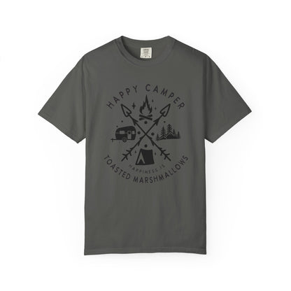 Camping Marshmellows T-Shirt — Retro Mountain Camping Graphic Tee